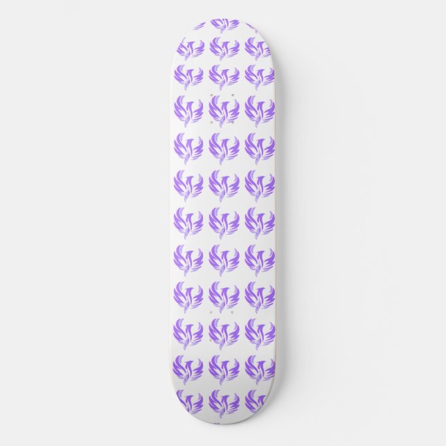 Jag Är Violett Flamma Eld Fågel - Sakral Femininit Mini Skateboard Bräda 18,5 Cm (Framsida)