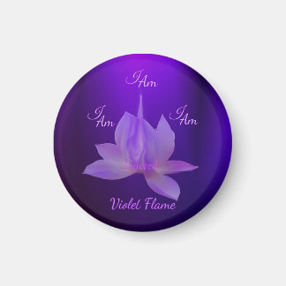 Jag Är Violett Flamma Med Lotus Magnet