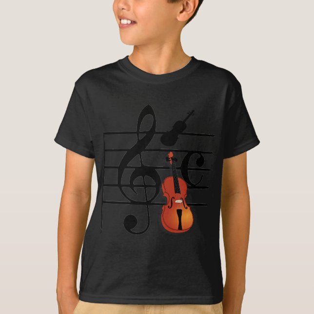 Jag är violin_ t-shirt (Framsida)