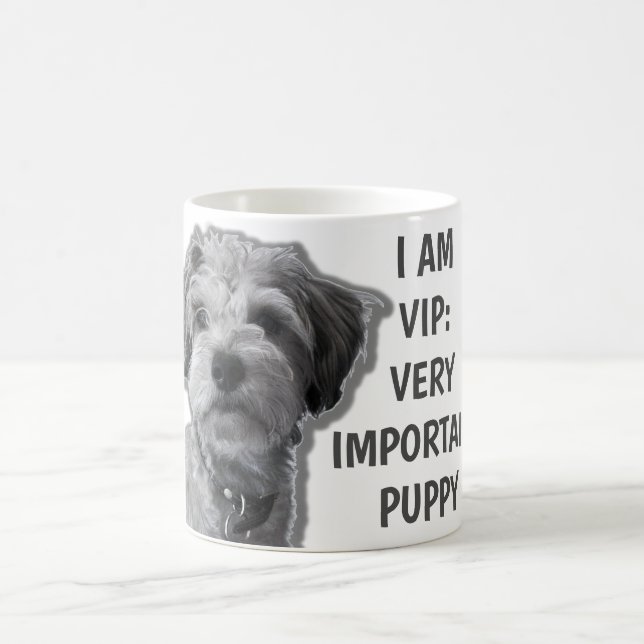 Jag är VIP: Mycket viktig marionett, söt hund Kaffemugg (Center)