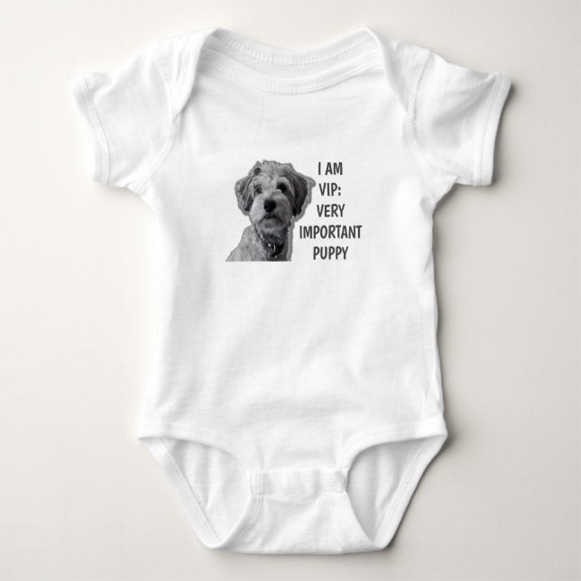 Jag är VIP: Mycket viktig marionett, söt hund T Shirt (Framsida)