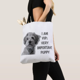Jag är VIP: Mycket viktig marionett, söt hund Tygkasse