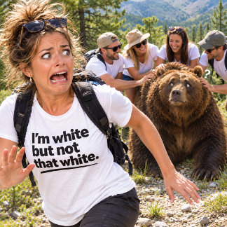 Jag är vit, men inte så vit Roligt påstående T Shirt