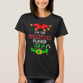 Jag är Volleyball Player Elf Julafton Costumes Elf T Shirt