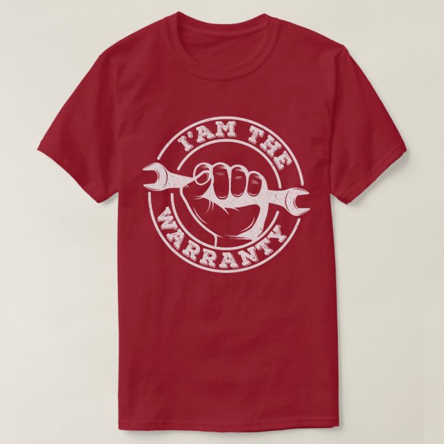 Jag är "Warranty Grandpa Mechanic Ingenjör Far" T Shirt (Design framsida)
