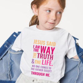 Jag är "Way children T-shirt in ljusa färger"