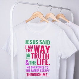 Jag är Way T-shirt på ljusa färger