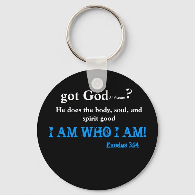 JAG ÄR WHO: gotGod316.com. Nyckelring (Framsida)