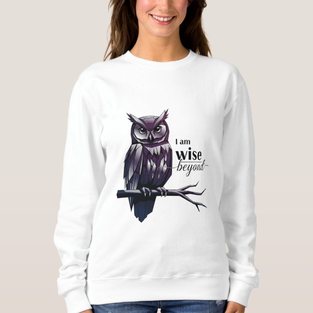 Jag är Wise" Women's Sweatshirt - empowerment & Ef T Shirt (Framsida)