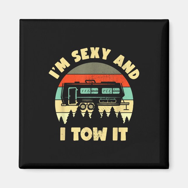 Jag är Y och jag bogserar den, husvagn camping hus Magnet (Framsidan)