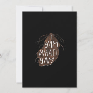 Jag Är Yam Vad Jag Är - Pundesign Julkort