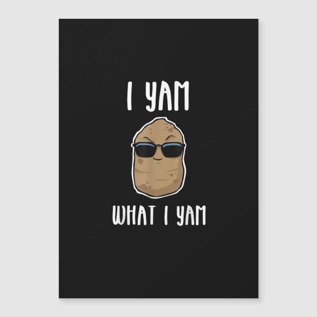 Jag är Yam Vad Jag Är Yam Rolig Yam Sötpotatis (Framsida)