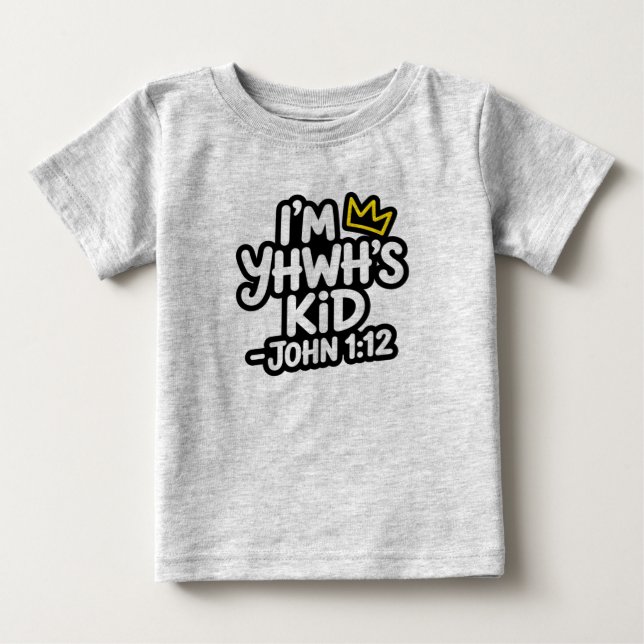 Jag är YHWH:s Kid - Attackera mig på egen risk T Shirt (Framsida)