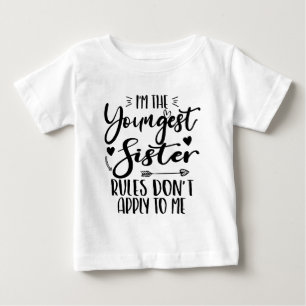 Jag är yngsta syster födelsedag styvsyster rolig t shirt
