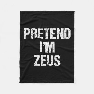 Jag är Zeus Costume Grekiska Gud Halloween fest Fleecefilt