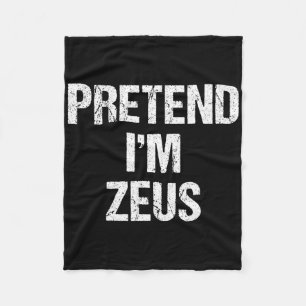 Jag är Zeus Costume Grekiska Gud Halloween fest Fleecefilt