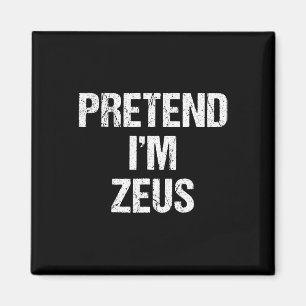 Jag är Zeus Costume Grekiska Gud Halloween fest Magnet
