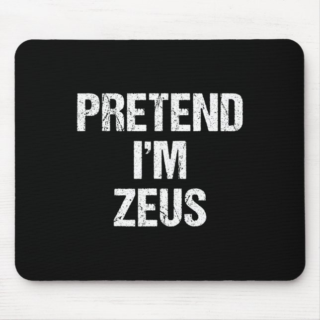 Jag är Zeus Costume Grekiska Gud Halloween fest Musmatta (Framsidan)
