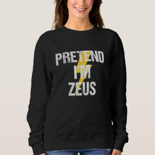 Jag är Zeus Costume Grekiska Gud Halloween fest T Shirt