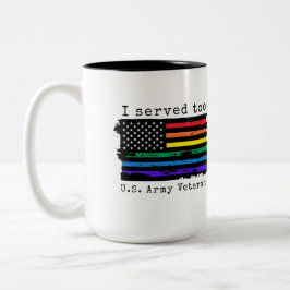 Jag arbetade för USA:s arméveteran LGBTQ+ Mugg