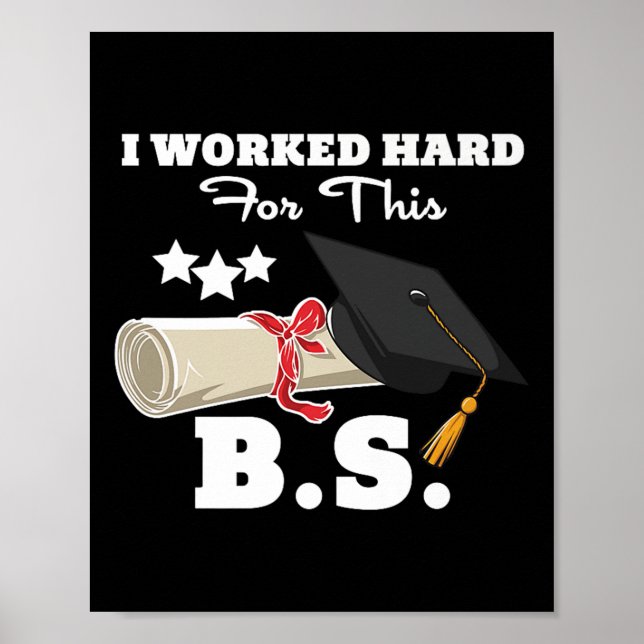 Jag arbetade hårt för den här Manar Women Gradua. Poster (Framsidan)