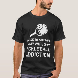 Jag arbetar för att stödja min frus valleball-bero t shirt