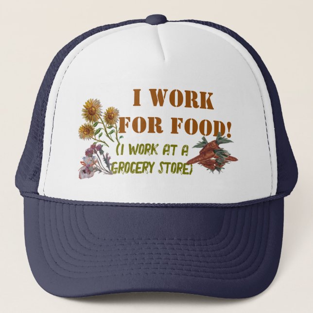 JAG ARBETAR FÖR LIVSMEDEL (JAG jobbar på en affär  Keps (Framsida)