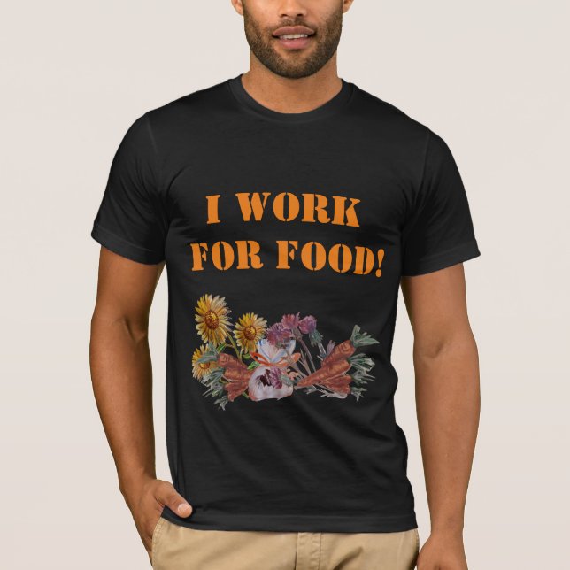 JAG ARBETAR FÖR LIVSMEDEL T SHIRT (Framsida)