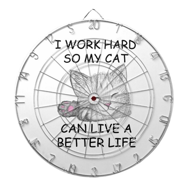 Jag arbetar hårt piltavla (Framsidan)