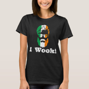 JAG ARBETAR IRISH FLAGGA BEARD SUNGLASSES MAN T SHIRT