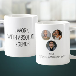Jag arbetar med absolut förklaring 3 Photo Office  Kaffemugg
