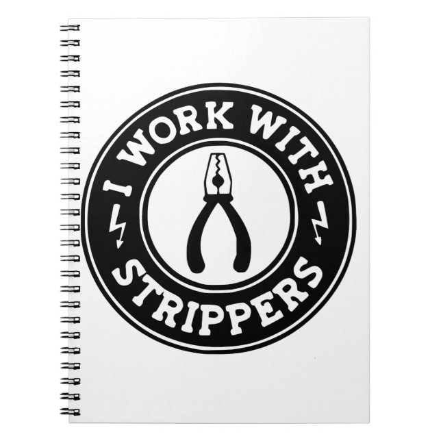 Jag arbetar med strippor #USAPatriotGraphics © Anteckningsbok (Framsidan)