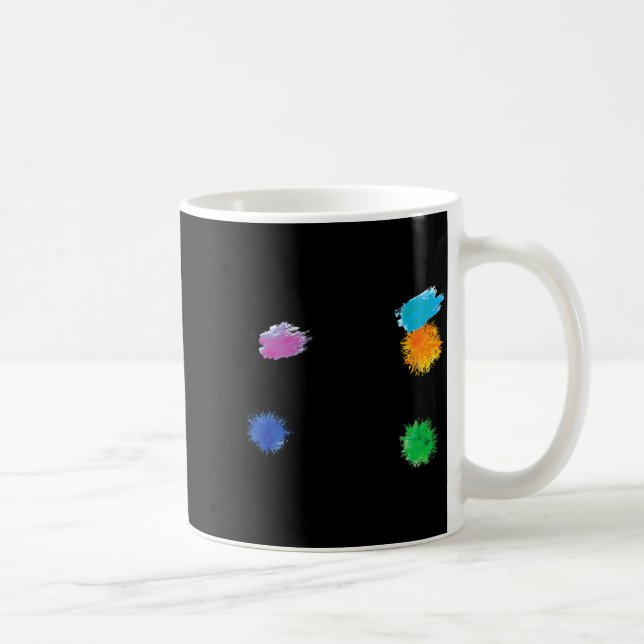 Jag Artade Rolig Konstnär Målare Målar Konst  Kaffemugg (Höger)