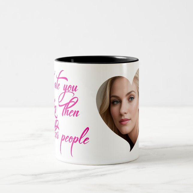 Jag åt dig mindre än andra Två-Tonad mugg (Center)