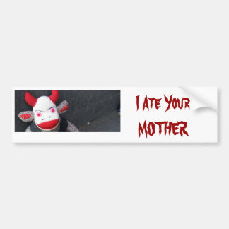Jag åt din MAMMA Bildekal