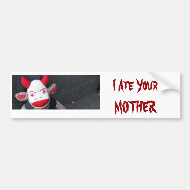 Jag åt din MAMMA Bildekal (Framsidan)