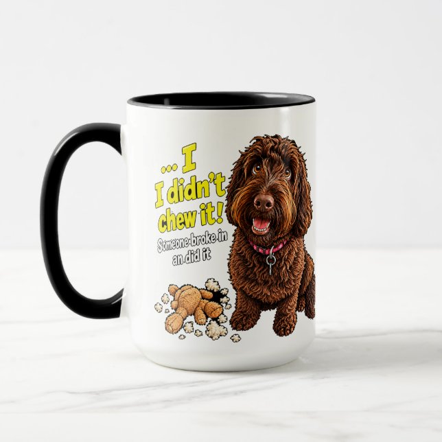 Jag åt inte upp den Rolig Hund Mugg (Vänster)
