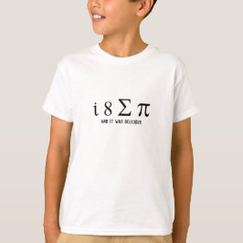 Jag åt lite paj Geeky Math Humor Barn T Shirt
