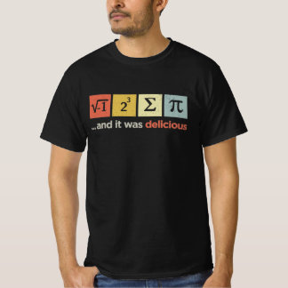 Jag åt lite Paj och det var lugnt att jag åt lite T Shirt