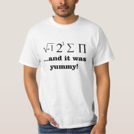 Jag åt någon nerdy matht-skjorta för paj t shirt