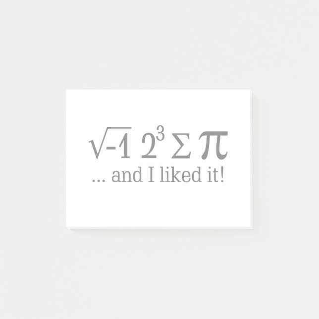 Jag åt någon paj, och jag gillade den typografi post-it block (Framsida)