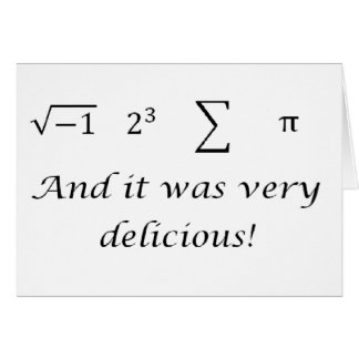 Jag åt någon pajmathskjorta hälsningskort