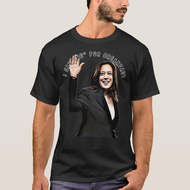 JAG ÄT NEJ FÖR BRÖSTNING, Kamala Harris Classic T- T Shirt (Framsida)