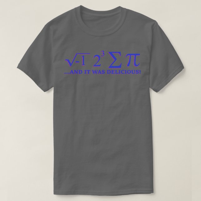 Jag åt summan pi och det var jättebra t shirt (Design framsida)