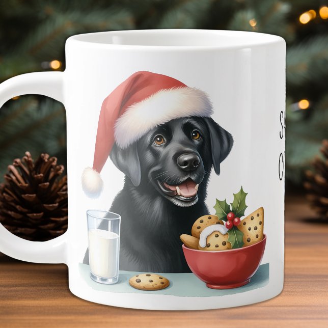 Jag Ate Santa's Cookies Labrador Retriever Puppy H Jumbo Mugg (Skapare uppladdad)
