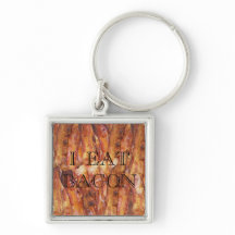 Jag äter Bacon Text med bakgrund