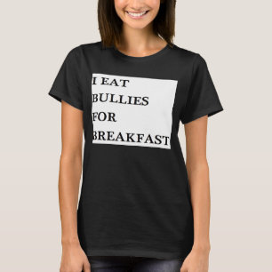 JAG ÄTER BULLIER FÖR BREAKFAST FUNNY KIDS BABY HUM T-SHIRT
