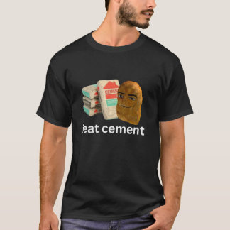 Jag äter Cement Funny Cursed Chicken Nugget Meme T Shirt
