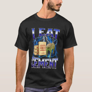 Jag äter cement Rolig katt meme Internet Memes Rol T Shirt