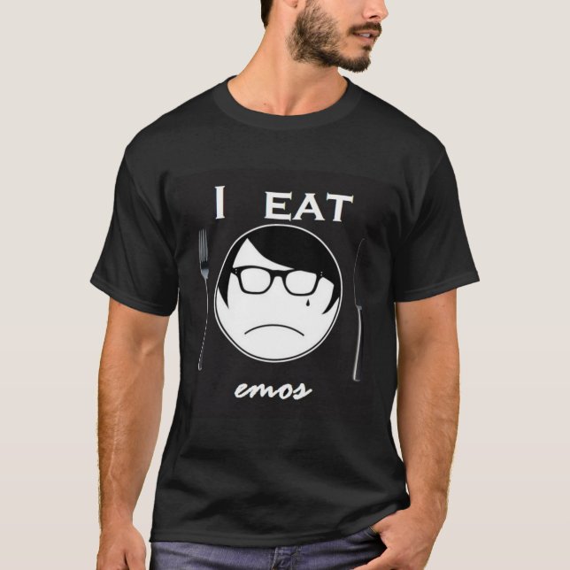 Jag äter Emos T Shirt (Framsida)